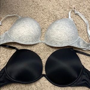 2x VS pink 32D super push up bras